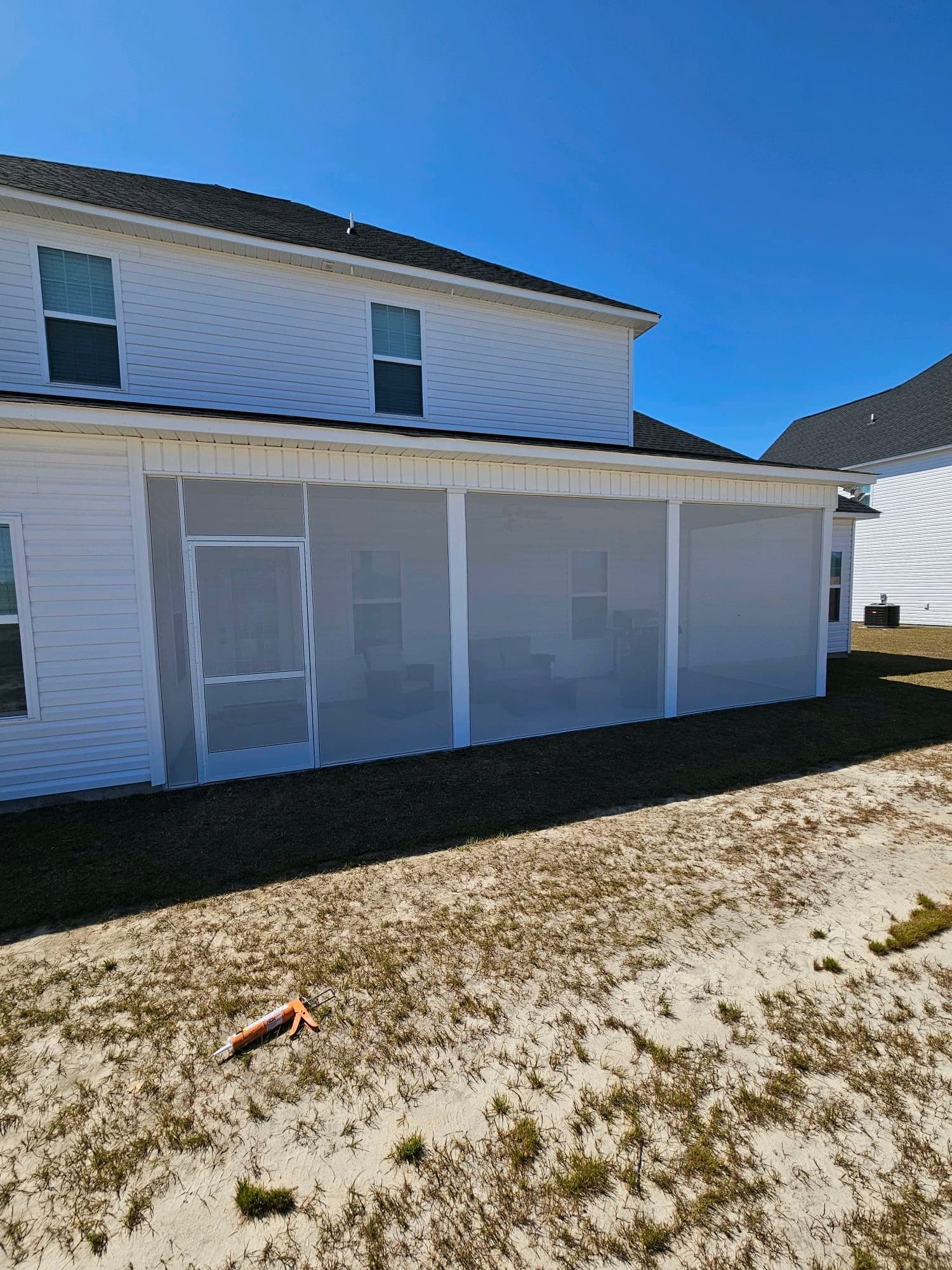 Wide screen porch coastal North Carolina