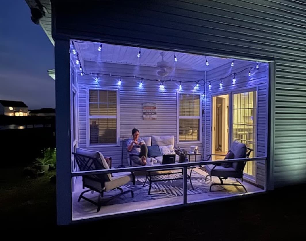 Screen Room Transformation — Eastern NC — After